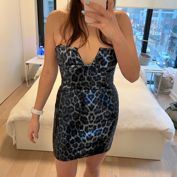 Cheetah Sequin Dress - Picture 1 of 5